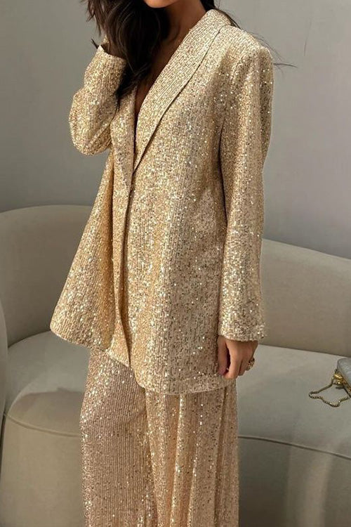 Sequined Suit Jacket