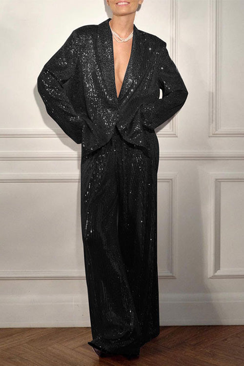 Sequined Suit Jacket