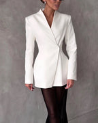 Fashion Jacket & Perspective Skirt Two-Piece Set