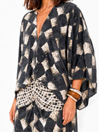 Casual Abstract Checkered Print set