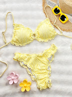 Minimalist Lace Bikini Set for the Beach