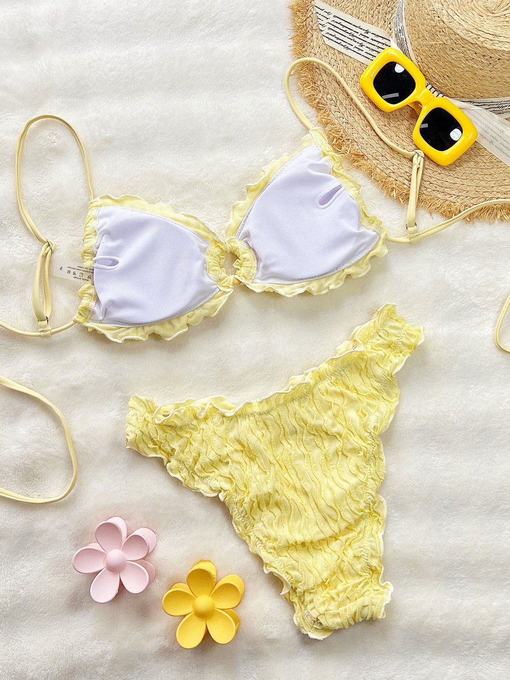 Minimalist Lace Bikini Set for the Beach