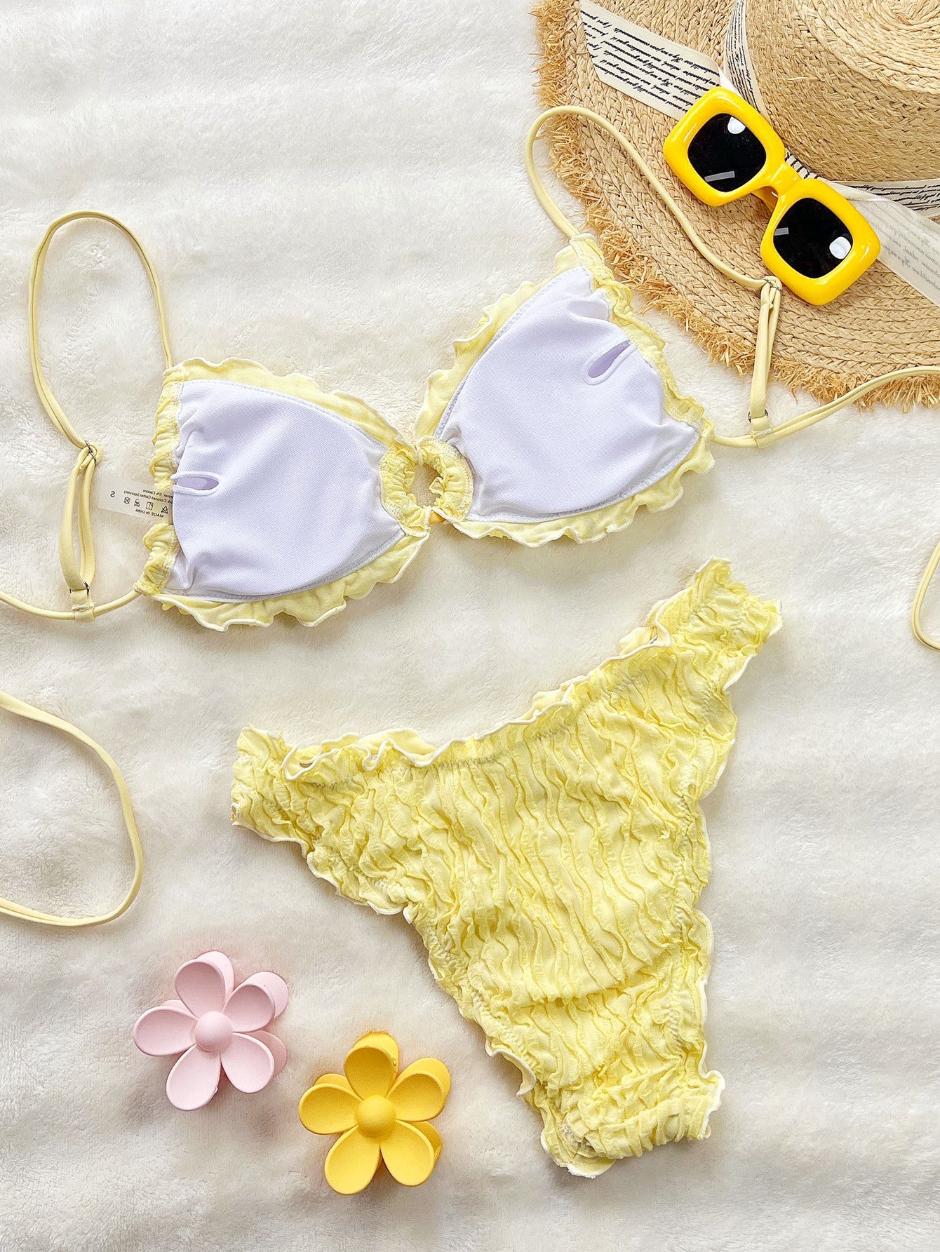 Minimalist Lace Bikini Set for the Beach