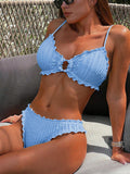 Minimalist Lace Bikini Set for the Beach