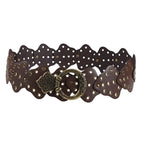 Fashionable and versatile leaf-stitched belt