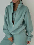 Fleece Sports Street Casual Fashion Two-Piece Sweatshirt