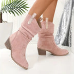 Vintage Western Cowboy Tassel Ankle Boots