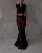 Fashion Jacket & Perspective Skirt Two-Piece Set