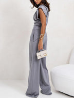 Lrregular Sleeveless Casual Two-piece Set