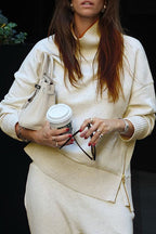 Long Sleeve Sweatshirt Casual Pocket Trousers Two-piece Set