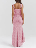 Blue bell floral maxi dress