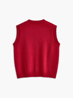 Casual Button Up Sweater Vest