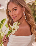 Silvia Embellished Drop Earrings