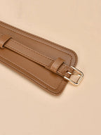 Women's Fashionable Imitation Leather Harness Wide Belt