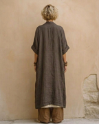 Bohemian Nomadic Dark Gray And Brown Tribal Pattern Three-piece Set