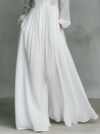 Minimalist Patchwork Single-breasted Stand-up Collar Long-sleeved Dress
