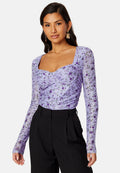 Melandra mesh bustier top