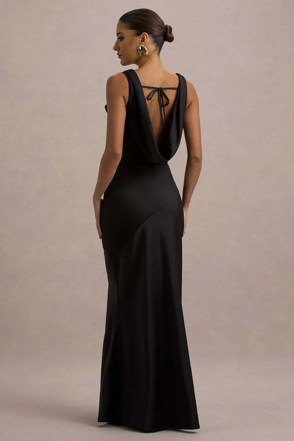 Gael™ | Vestido Largo Escote Cascada