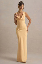 Gael™ | Vestido Largo Escote Cascada