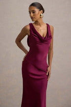 Gael™ | Vestido Largo Escote Cascada