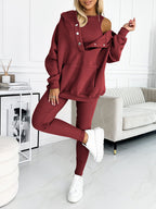 Casual and Comfortable Three-piece Sweatshirt Set